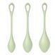 Набір йоні намистин Satisfyer Yoni Power 2 Light Green (діаметр 2-2,5-3 см, вага 22-44-73 г) зображення