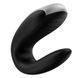 Смарт-вібратор для пар з пультом ДУ Satisfyer Double Fun Black (ширина 3 см) картинка 3