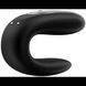 Смарт-вібратор для пар з пультом ДУ Satisfyer Double Fun Black (ширина 3 см) картинка 9