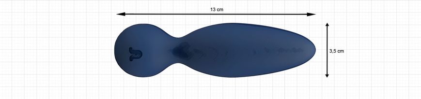 Анальна вібропробка Adrien Lastic Little Rocket (діаметр 3,5 см, soft-touch) зображення