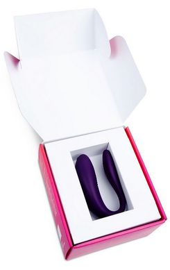 Недорогий вібратор для пар з пультом ДК We-Vibe Unite Purple (ширина 2,2 см) зображення