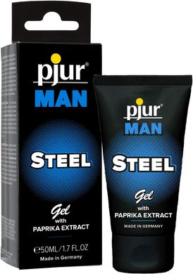 Гель для пениса стимулирующий Рjur MAN Steel Gel с экстрактом паприки и ментолом (50 мл) картинка