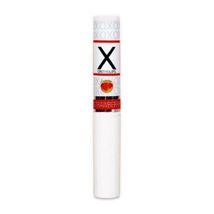 Стимулюючий бальзам для губ унісекс з феромонами Sensuva X on the Lips Strawberry (2г) зображення