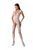 Бодістокінг з плетінням на грудях та доступом Passion BS099 One Size, white зображення