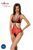 Полупрозрачное боди с кружевом Passion PEONIA BODY red, размер L/XL картинка