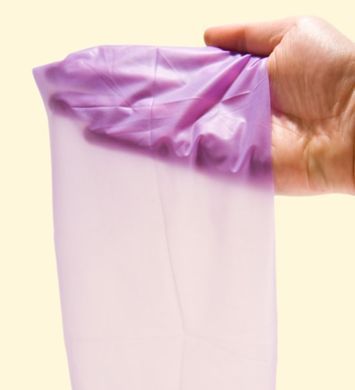 Латексна серветка для оральних пестощів Satin Dams Grape (1 шт) зображення