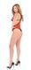 Полупрозрачное боди с кружевом Passion PEONIA BODY red, размер L/XL картинка 6