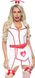 Рольовий костюм медсестри Leg Avenue Vinyl ER Hottie White/Red, розмір XS картинка 10