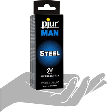 Гель для пеніса стимулюючий Рjur MAN Steel Gel з екстрактом паприки та ментолом (50 мл) зображення
