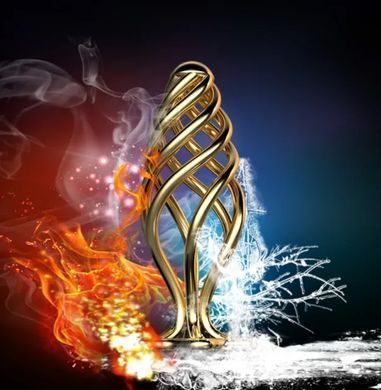 Металлическая анальная пробка LOCKINK SEVANDA Hollow Spiral Golden Metal Anal Plug, размер S (диаметр 2,6 см) картинка