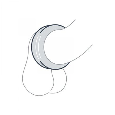 Ерекційне кільце Boners Double Cock Ring (діаметр 3,2 см) зображення