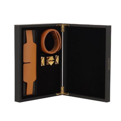 Маска на глаза кожаная LOCKINK Blindfold Kit Brown картинка