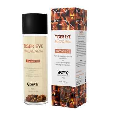 Масажна олія захищаюча EXSENS Tiger Eye Macadamia Тигрове око і макадамія (100 мл) зображення