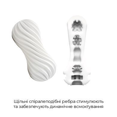 Мастурбатор с мягким корпусом и подставкой Tenga FLEX Silky White картинка