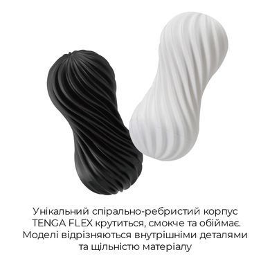 Мастурбатор с мягким корпусом и подставкой Tenga FLEX Silky White картинка
