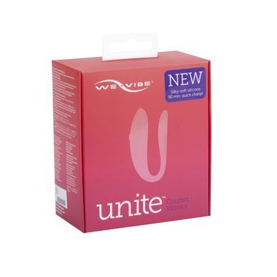 Недорогий вібратор для пар з пультом ДК We-Vibe Unite Purple (ширина 2,2 см) зображення