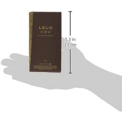 Презервативы тонкие и суперпрочные LELO HEX Condoms Respect, размер XL (12 шт, увеличенный размер) картинка