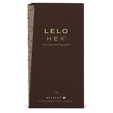 Презервативы тонкие и суперпрочные LELO HEX Condoms Respect, размер XL (12 шт, увеличенный размер) картинка