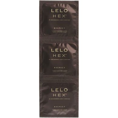 Презервативы тонкие и суперпрочные LELO HEX Condoms Respect, размер XL (12 шт, увеличенный размер) картинка
