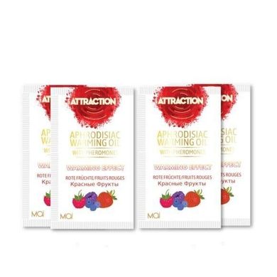 Пробник масажного масла з феромонами MAI PHEROMON MASSAGE OIL RED FRUITS, фрукти (10 мл) зображення