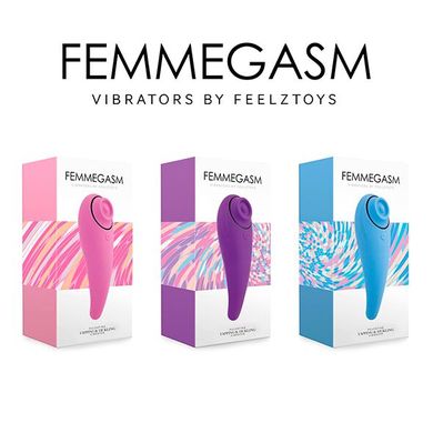 Пульсатор для клітора + вібратор FeelzToys FemmeGasm Tapping & Tickling Vibrator Pink зображення