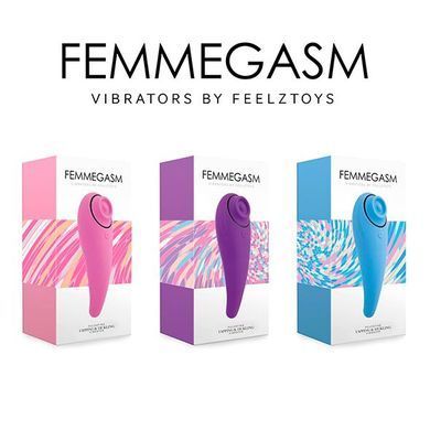 Пульсатор для клітора + вібратор FeelzToys FemmeGasm Tapping & Tickling Vibrator Pink зображення