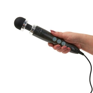 Вибромассажер - микрофон DOXY Number 3 Disco Black, работает от сети картинка