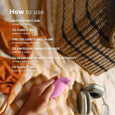 Звуковий стимулятор клітора LELO SONA 2 Travel Purple зображення