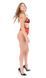 Полупрозрачное боди с кружевом Passion PEONIA BODY red, размер L/XL картинка 8