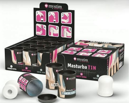 Мастурбатор-яйце Mystim MasturbaTIN Ribbed Rita (ребра) зображення