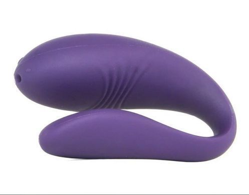 Недорогий вібратор для пар з пультом ДК We-Vibe Unite Purple (ширина 2,2 см) зображення