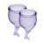 Набор менструальных чаш Satisfyer Feel Secure lila, фиолетовый (15 и 20 мл) картинка