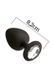 Анальная пробка с кристаллом MAI Attraction Toys №48 Black (длина 8,2 см, диаметр 3,5 см) картинка