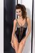 Сексуальне боді з бантиками Passion MONTANA BODY чорне XXL/XXX картинка 1