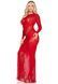 Спокуслива сукня Leg Avenue Lace and Net Bodycon Gown One Size, Red картинка 4