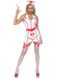 Рольовий костюм медсестри Leg Avenue Vinyl ER Hottie White/Red, розмір XS картинка 5