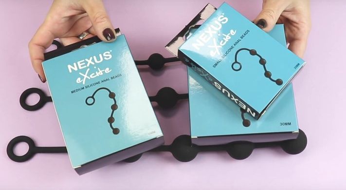 Анальні кульки Nexus Excite Large Anal Beads (діаметр 3 см) зображення