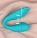 Двойной вибратор с пультом ДУ S Pleasures Premium Delight, бирюзовый (диаметр 2,2 см) картинка 5