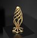 Металлическая анальная пробка LOCKINK SEVANDA Hollow Spiral Golden Metal Anal Plug, размер S (диаметр 2,6 см) картинка 14