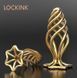 Металлическая анальная пробка LOCKINK SEVANDA Hollow Spiral Golden Metal Anal Plug, размер S (диаметр 2,6 см) картинка 12