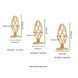 Металлическая анальная пробка LOCKINK SEVANDA Hollow Spiral Golden Metal Anal Plug, размер S (диаметр 2,6 см) картинка 9