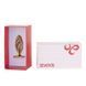 Металлическая анальная пробка LOCKINK SEVANDA Hollow Spiral Golden Metal Anal Plug, размер S (диаметр 2,6 см) картинка 2