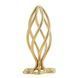 Металлическая анальная пробка LOCKINK SEVANDA Hollow Spiral Golden Metal Anal Plug, размер S (диаметр 2,6 см) картинка 1
