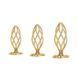 Металлическая анальная пробка LOCKINK SEVANDA Hollow Spiral Golden Metal Anal Plug, размер S (диаметр 2,6 см) картинка 15