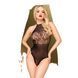 Боди с имитацией гипюрового страплесса Penthouse Blooming era Black, размер XL картинка 1