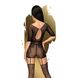 Бодістокінг-сукня з панчохами Penthouse High stakes Black, розмір XL картинка 2
