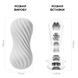 Мастурбатор с мягким корпусом и подставкой Tenga FLEX Silky White картинка 3