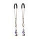 Зажимы для сосков с бусинами Art of Sex Nipple Clamps Lovely Blue картинка 3