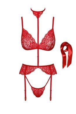 Эротический комплект Kissable Bondage Kiss Set Red, размер S/M картинка