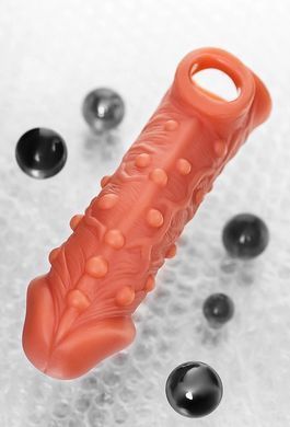 Насадка на член з отвором для мошонки Kokos Cock Sleeve CS 002, розмір M зображення